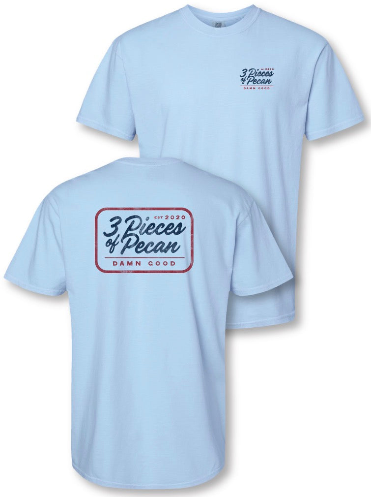 3 Pieces of Pecan Summertime Tee - Light Blue