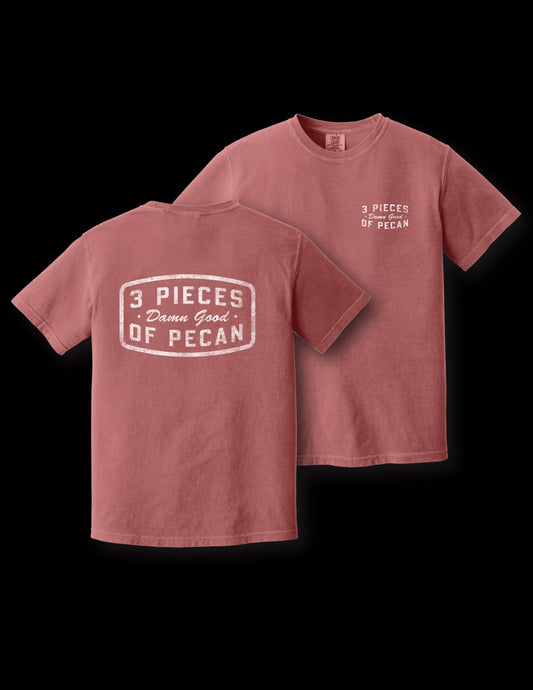 3 Pieces of Pecan Patch T-Shirt Crimson