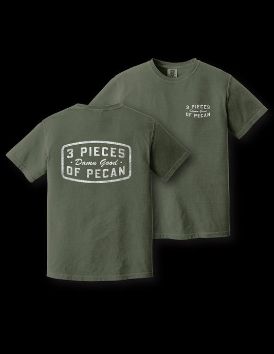 3 Pieces of Pecan Patch T-shirt  Moss