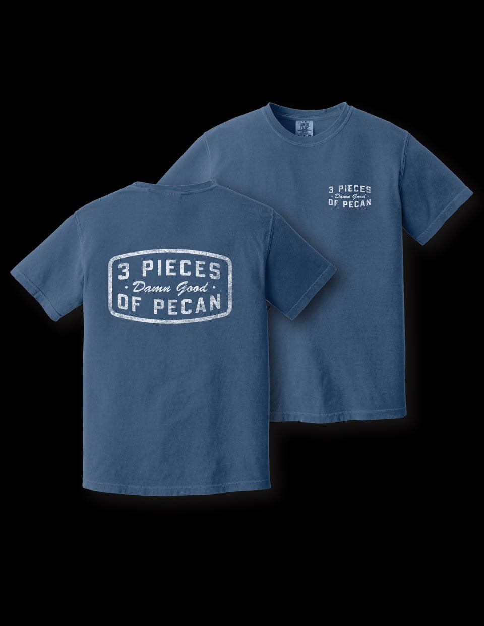 3 Pieces of Pecan Patch T-Shirt Blue
